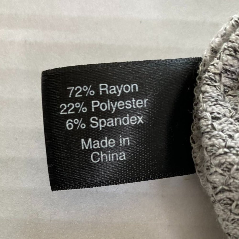 Lane Bryant NWT Womens Grey and White Cowl Neck Poncho Top Size 18/20 Grunge - Picture 5 of 10